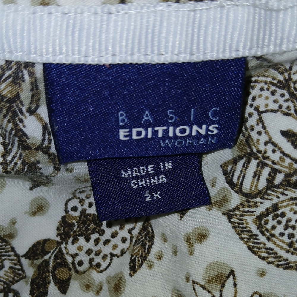 Badic Editions Brown Floral Top - Picture 6 of 6